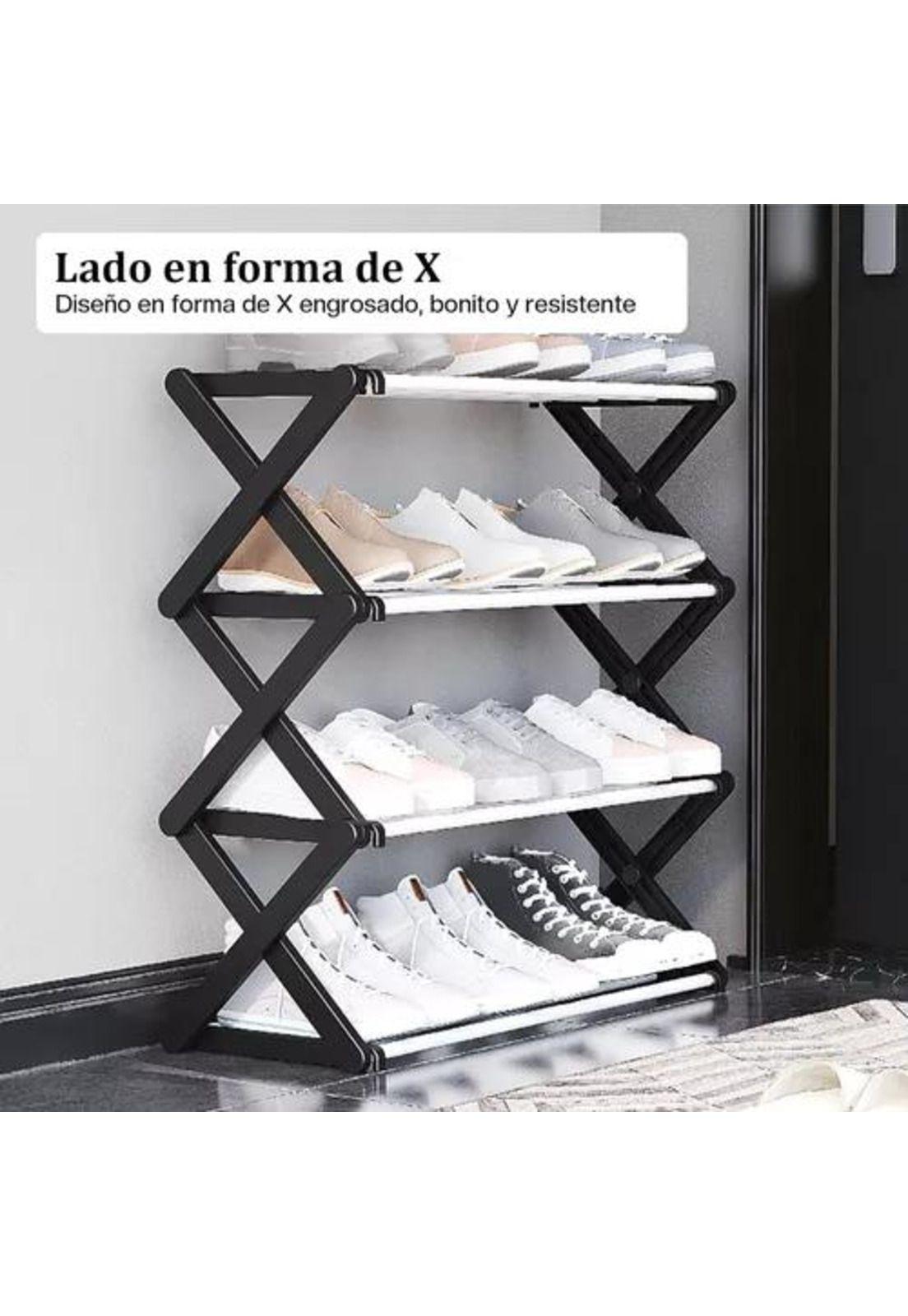 Zapatero estante organizador multifuncional forma X-2