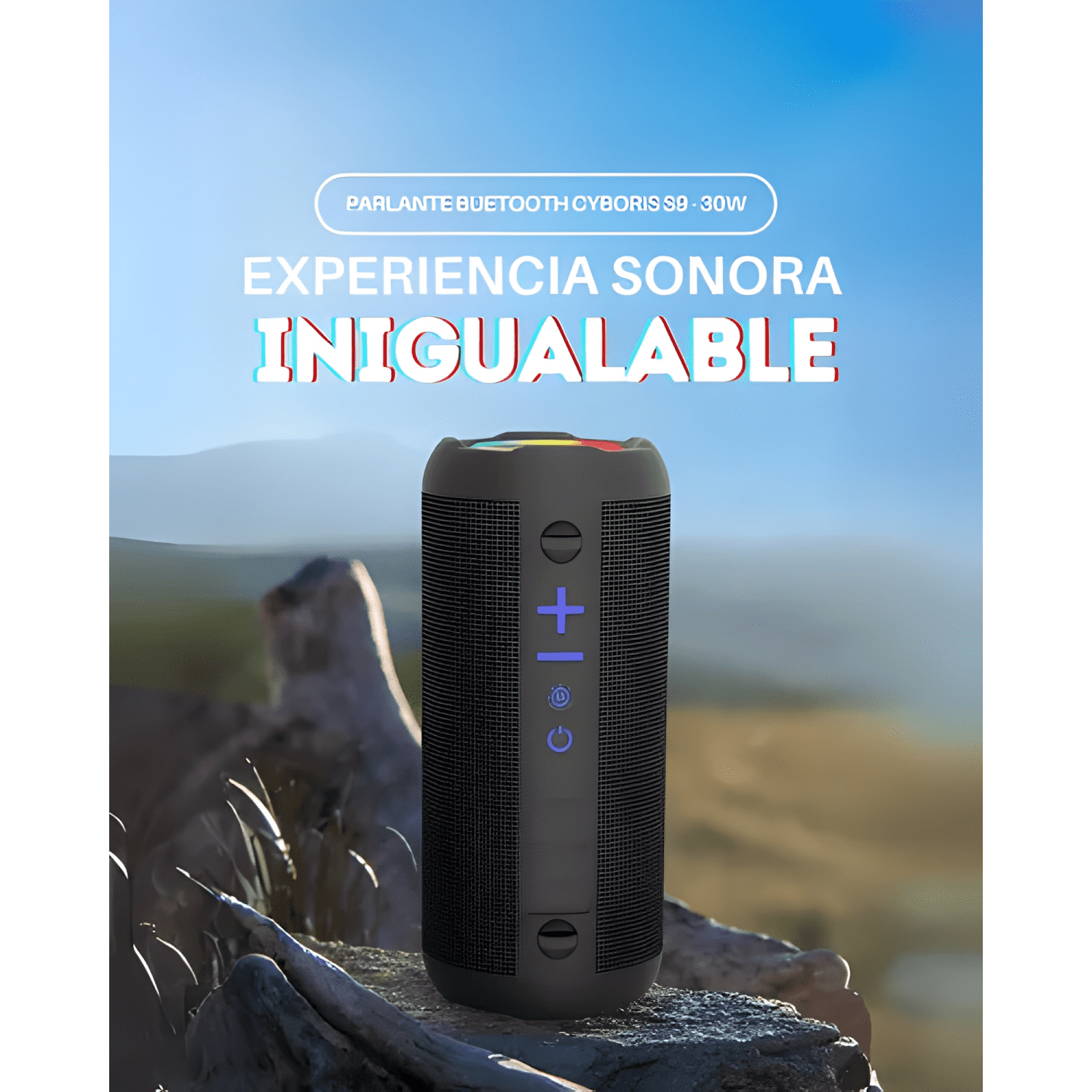 Parlante bluetooth cyboris s9 30w portátil inalámbrico-3