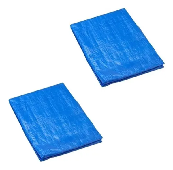 Lona carpa plegable Pretul 3x4m azul/gris blackout-1