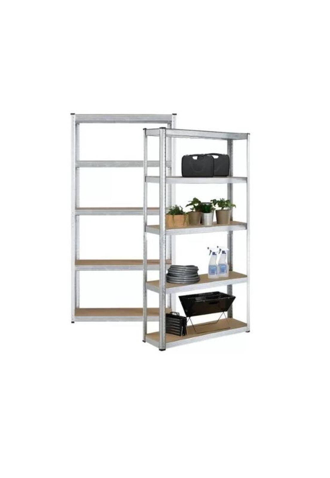 Estante Rack Metálico 180x90x40cm Galvanizado Imsi Home Color Plateado-2