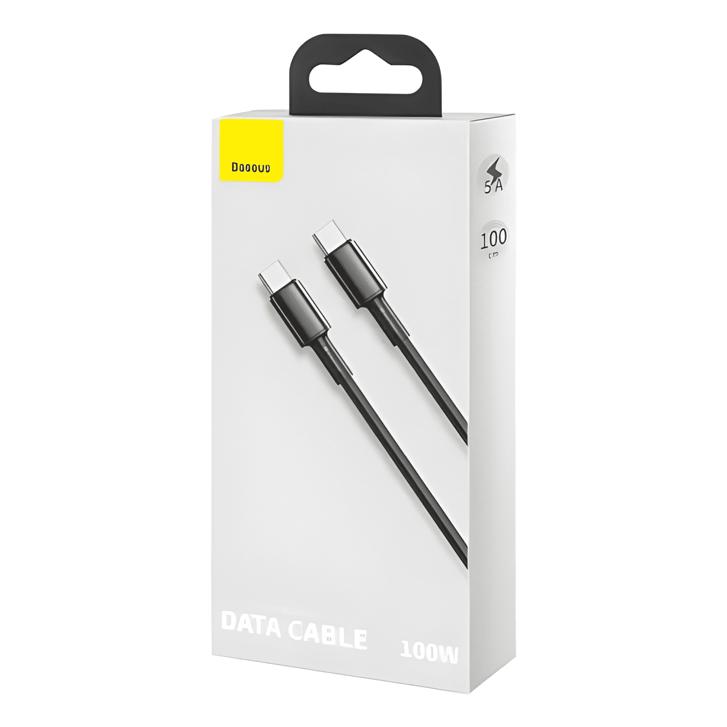 Cable USB-C a USB-C reforzado - 100w carga rápida 1m Negro-3