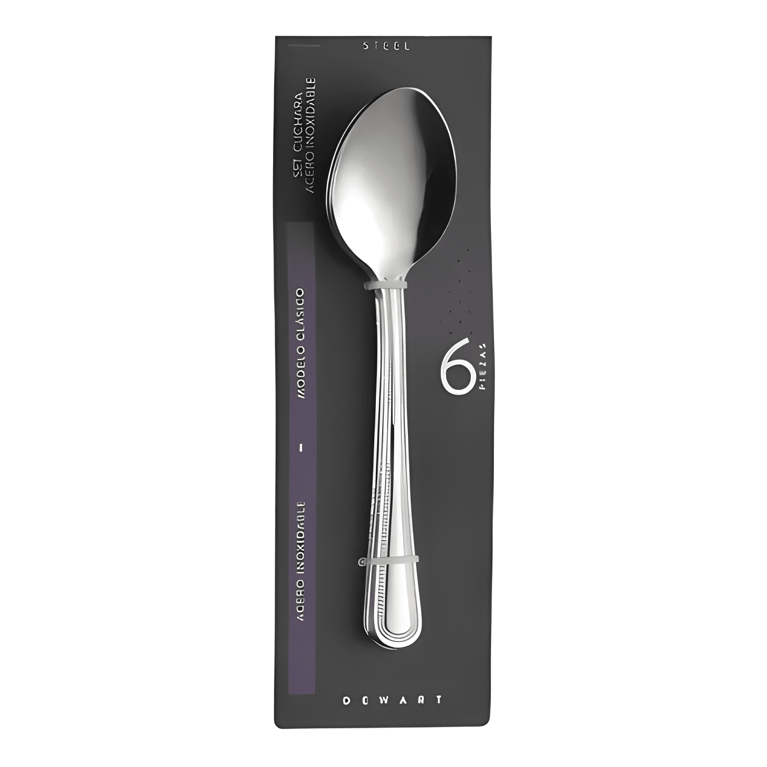 Set de 6 cucharas cuchara de mesa perlado blíster-3