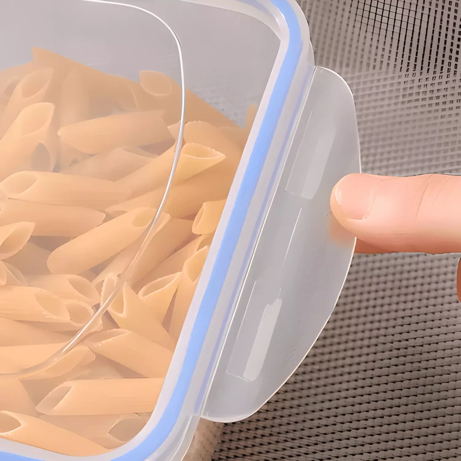 Taper contenedor hermético plástico 500 ml comida 3u-2