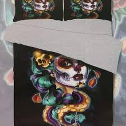 Cubrecama quilt verano 2 plazas estampado catrina-0