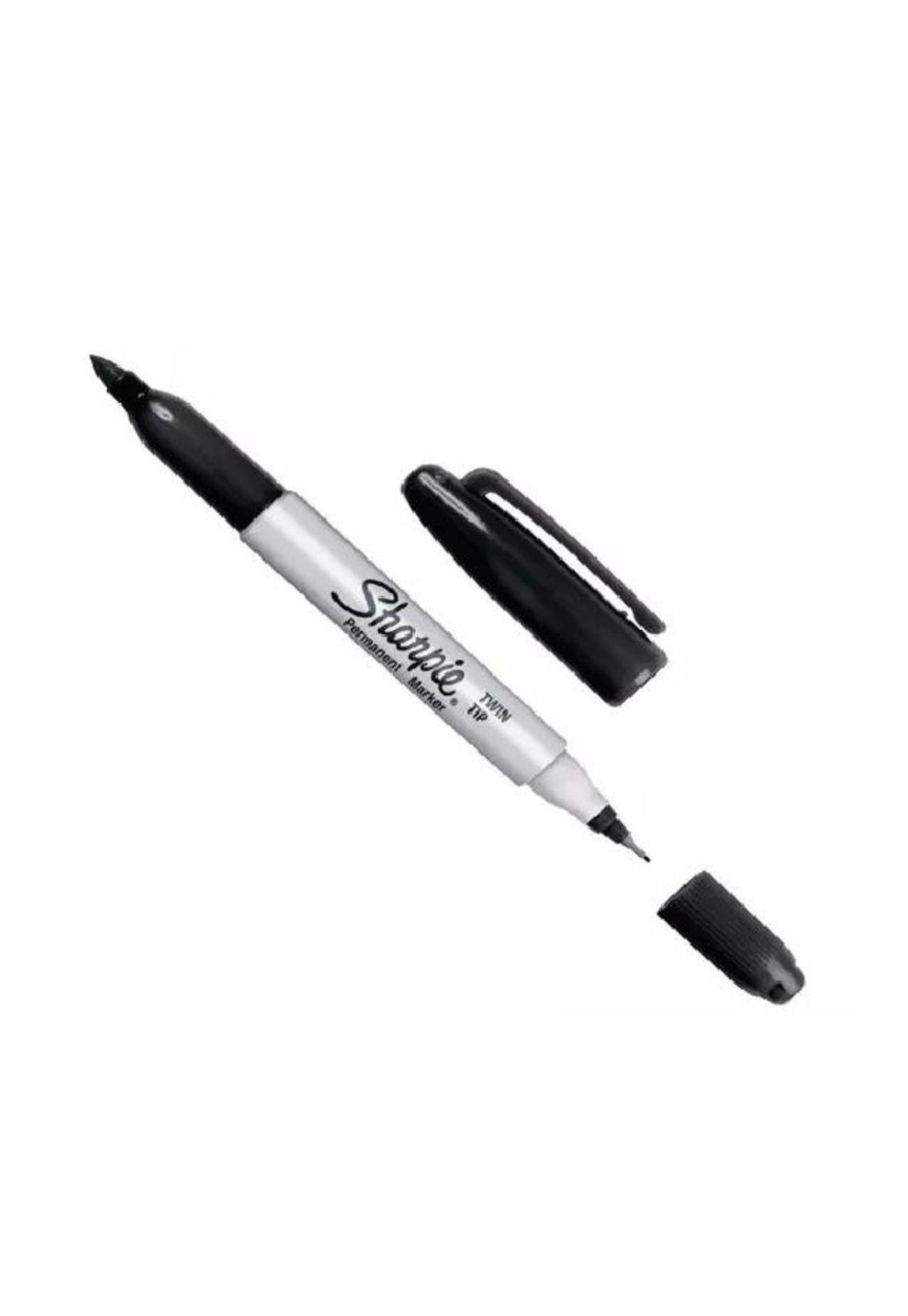 Marcador Permanente Sharpie Doble Punta Negro-2