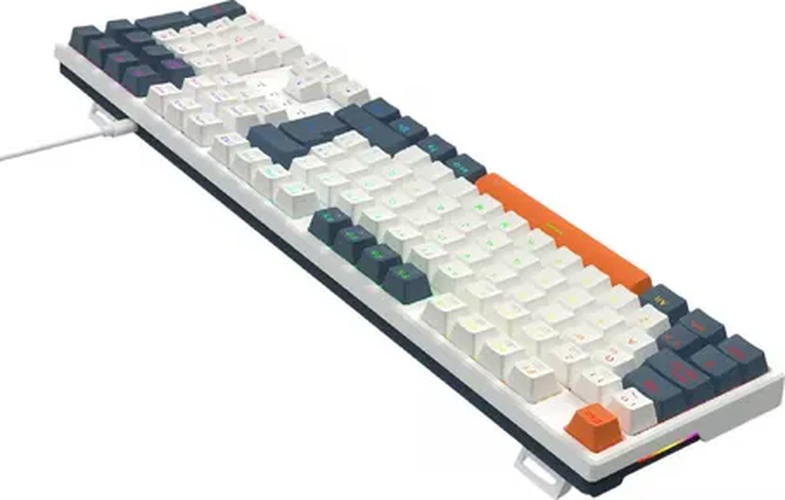 Teclado redragon trundle k668wbo rgb usb sw red español-0