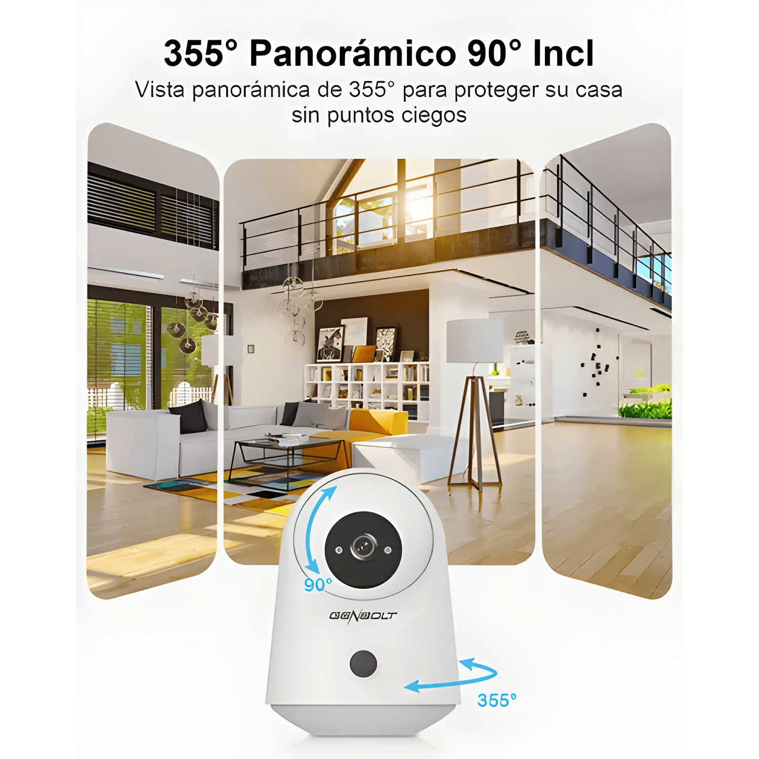 Genbolt® 2k Cámaras Seguridad Wifi Inalámbrica Interior-3