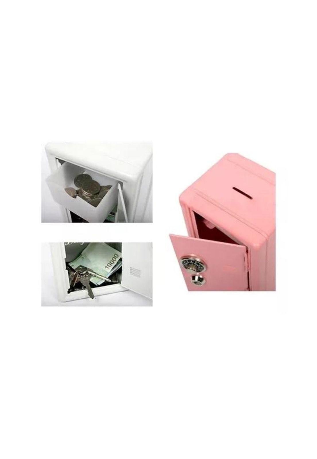 Caja fuerte metálica pequeña con llave para dinero 18 x12...-3