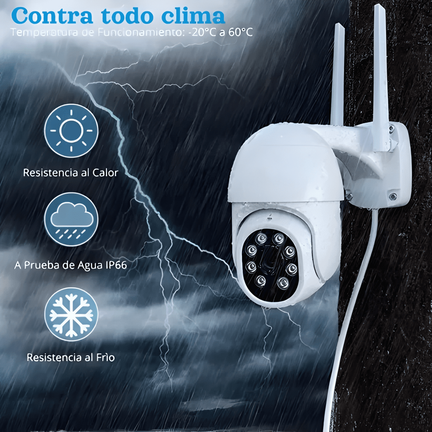 Pack X2 Camara Ip Wifi Exterior 1080p Inalambrica Hd-2