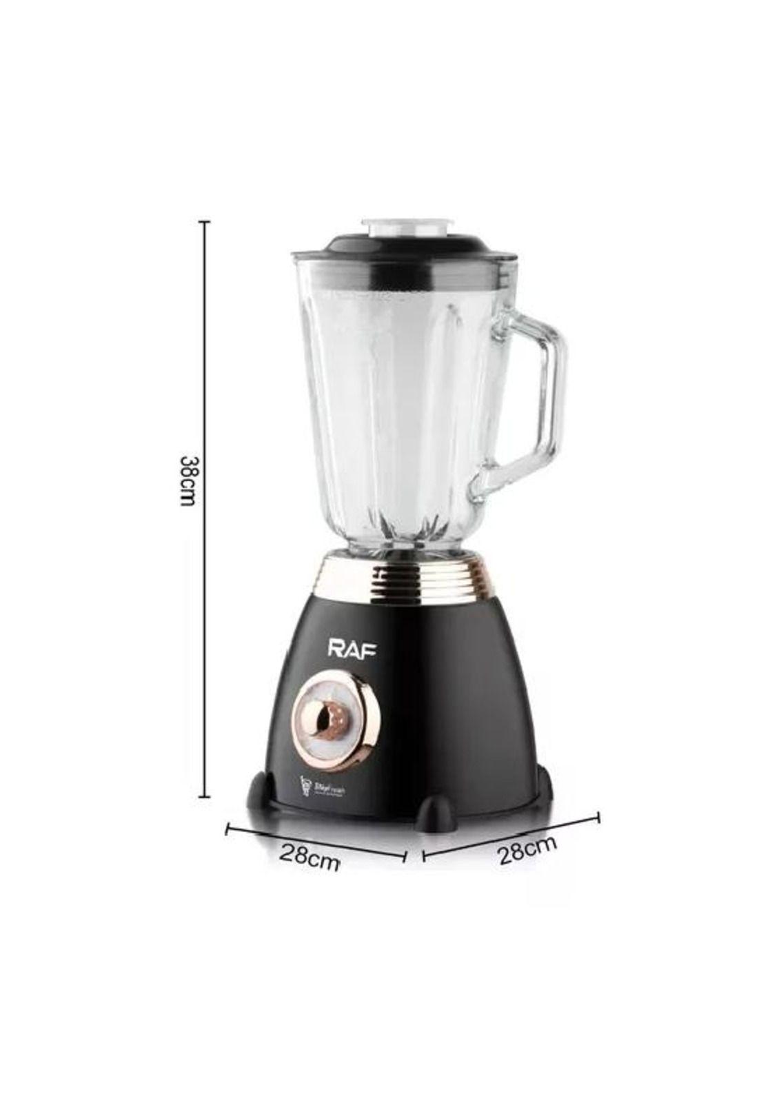 Licuadora jugera tritura hielo, taza de vidrio, color negro-6