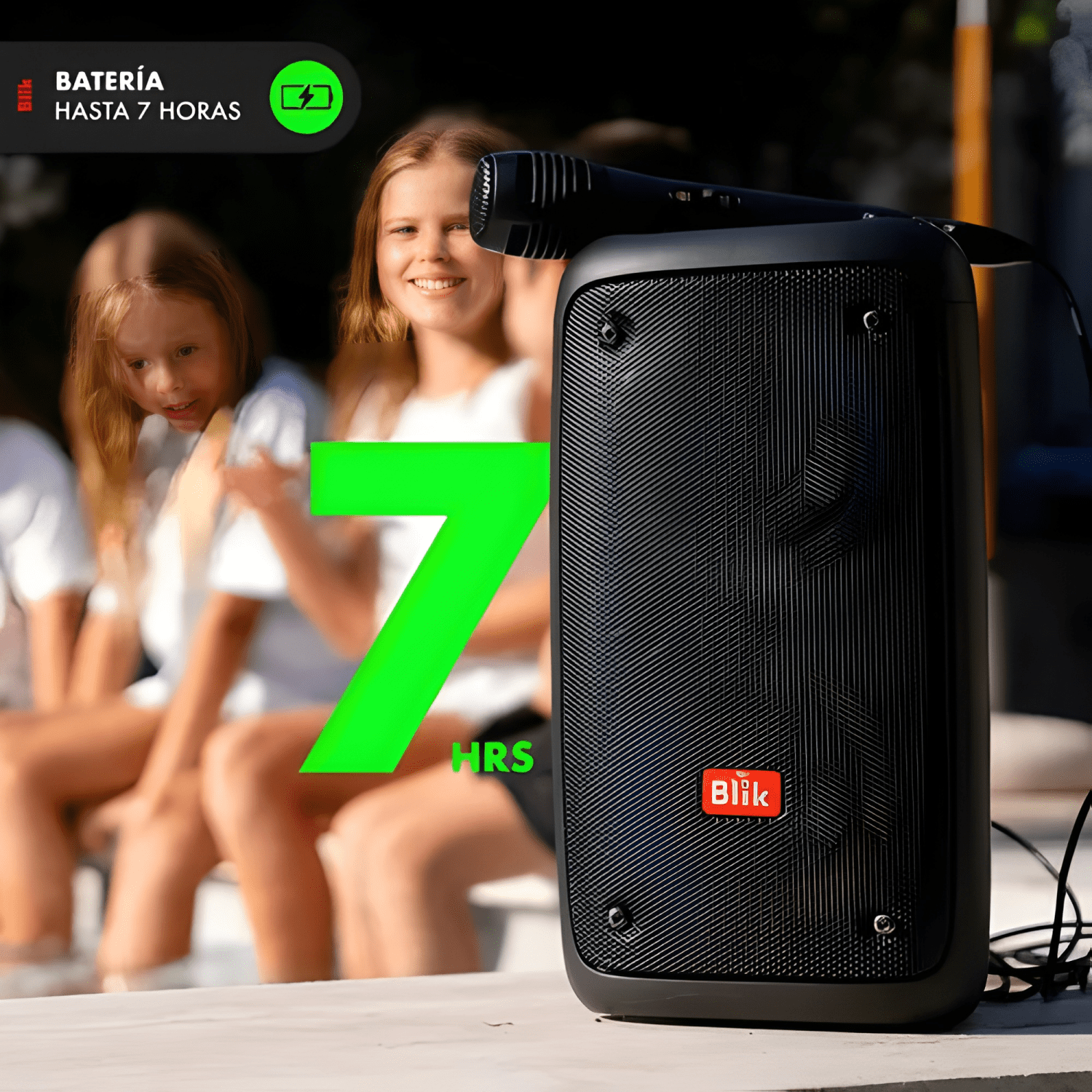 Parlante karaoke voice3 bluetooth con micrófono-3
