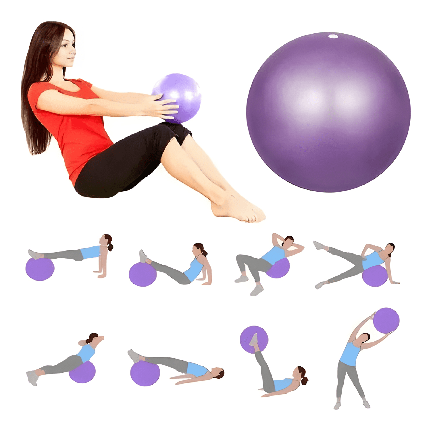 Mini balon de pilates 25 cm diametro-4