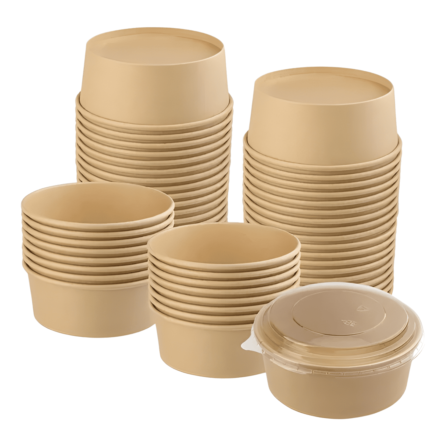 Envase bowl polipapel 1300cc ensaladas, comidas 40 unidades-0