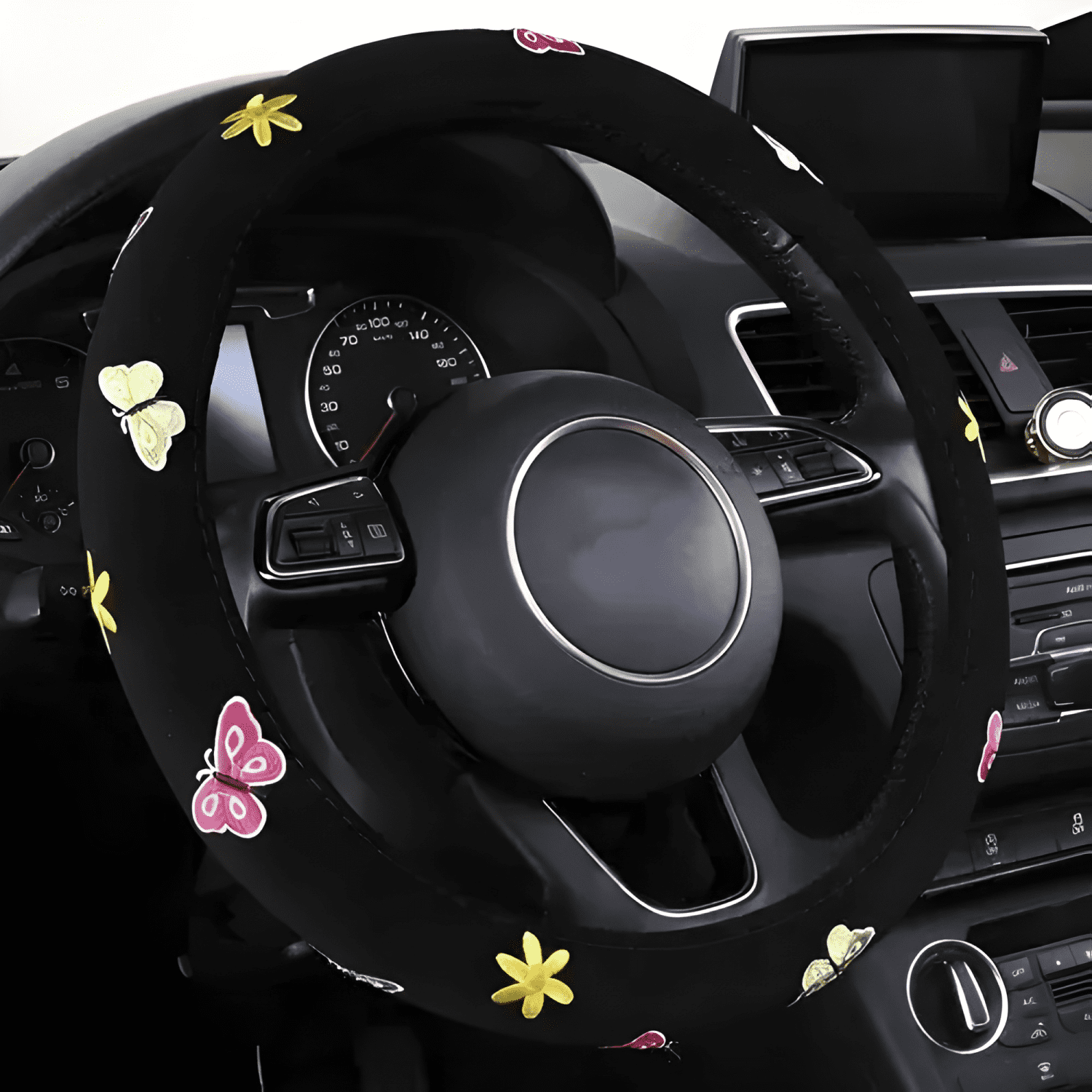 Funda Cubre Volante Diseños Mujer 3d Plus-1