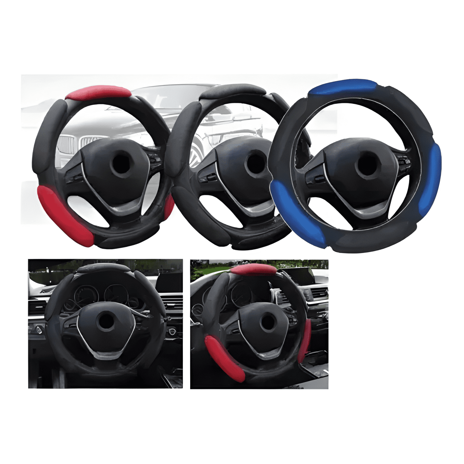 Funda Cubre Volante Auto Antideslizante Transpirable Plus-1