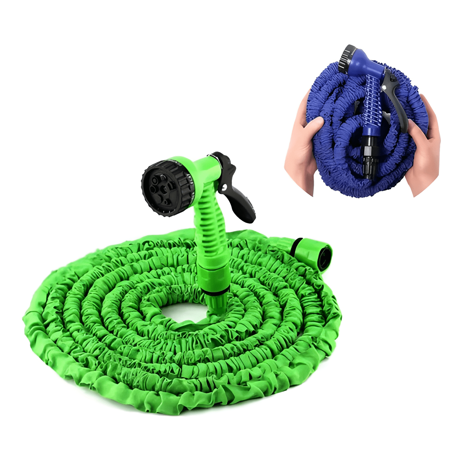 Manguera rectactil 45mts expansible jardin con sistema riego-0