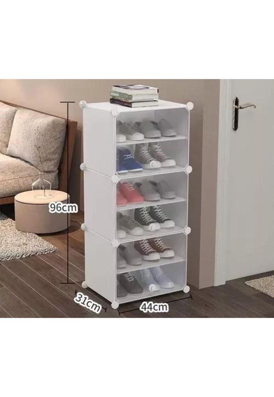 Zapatero organizador armable combinación libre 6n blanco-2