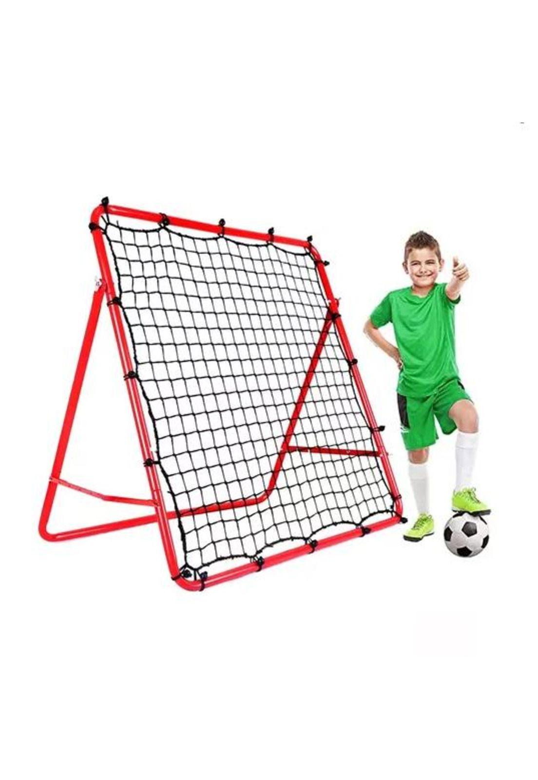 Red de rebote portátil para entrenamiento de porterías 1x1 m rojo-3