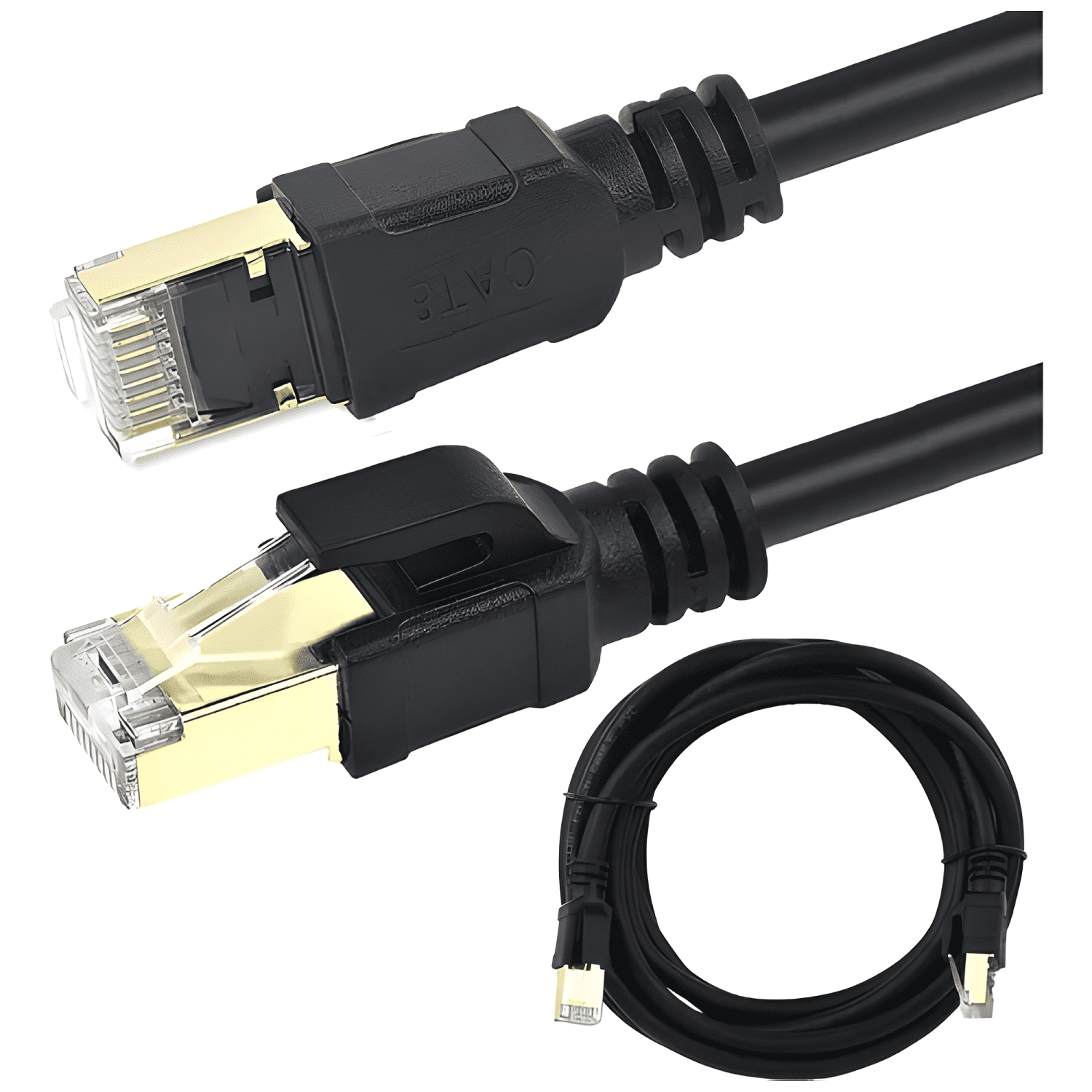 Cable Red Plano Categoria 8 Cat8 Rj45 Utp Ethernet 3m 40gbps-2