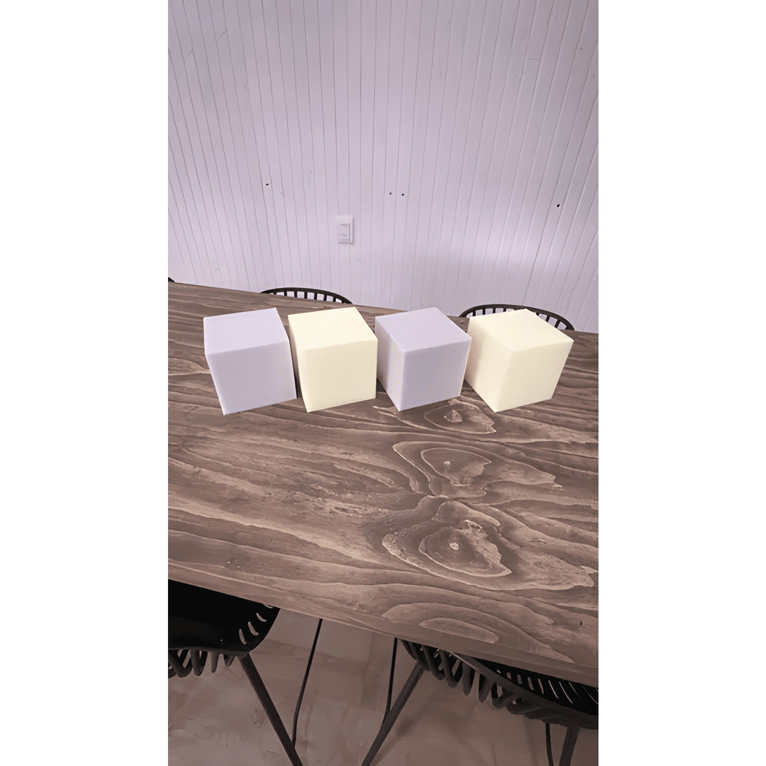 4 Cubos de espuma de alta densidad 10x10x10 cm-1
