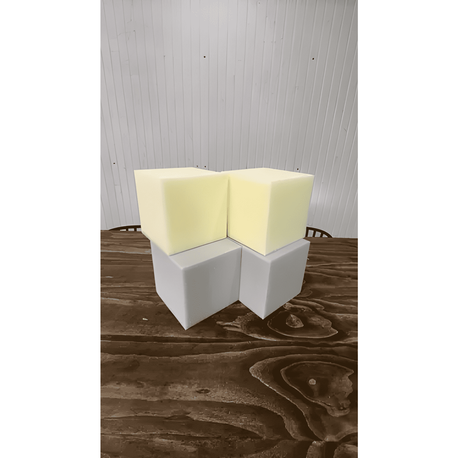 4 Cubos de espuma de alta densidad 10x10x10 cm-2