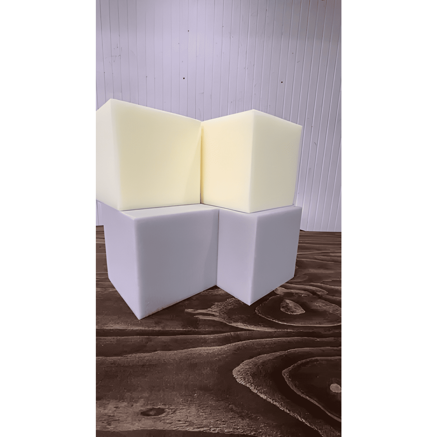 4 Cubos de espuma de alta densidad 10x10x10 cm-3