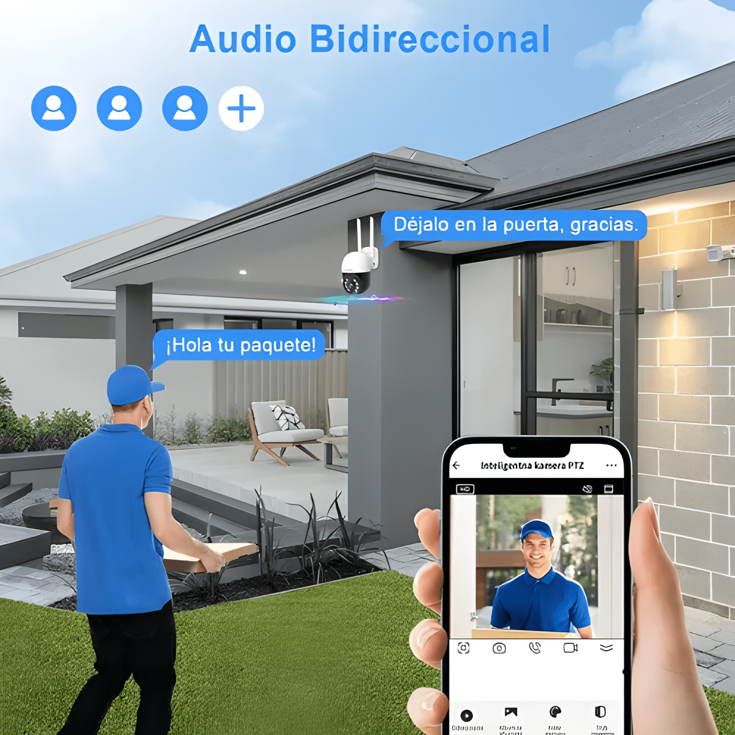 Ation® 5g 2.4g Cámara de Seguridad Vigilancia Exterior Wifi-4