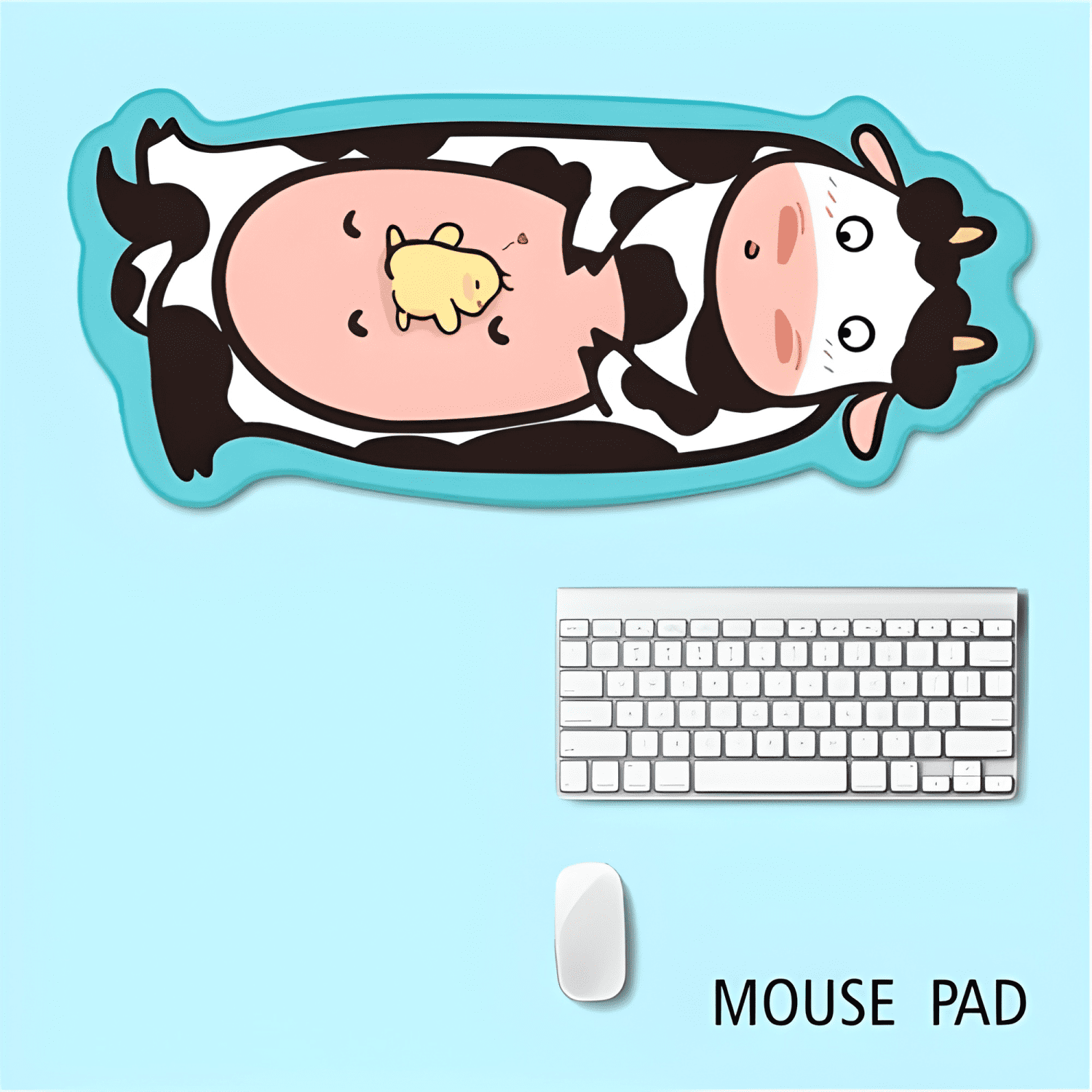 Mouse Pad Gamer Diseño de Animales Borde Cosido 73x30cm 3mm-1