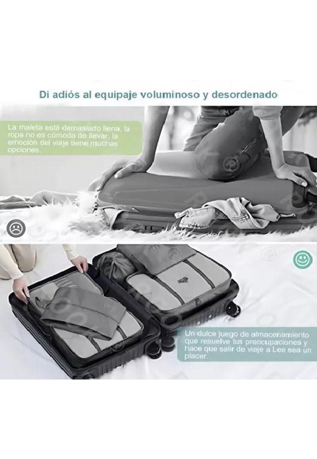 Bolsas de Viaje Organizador 7 en 1 - Color Gris-3