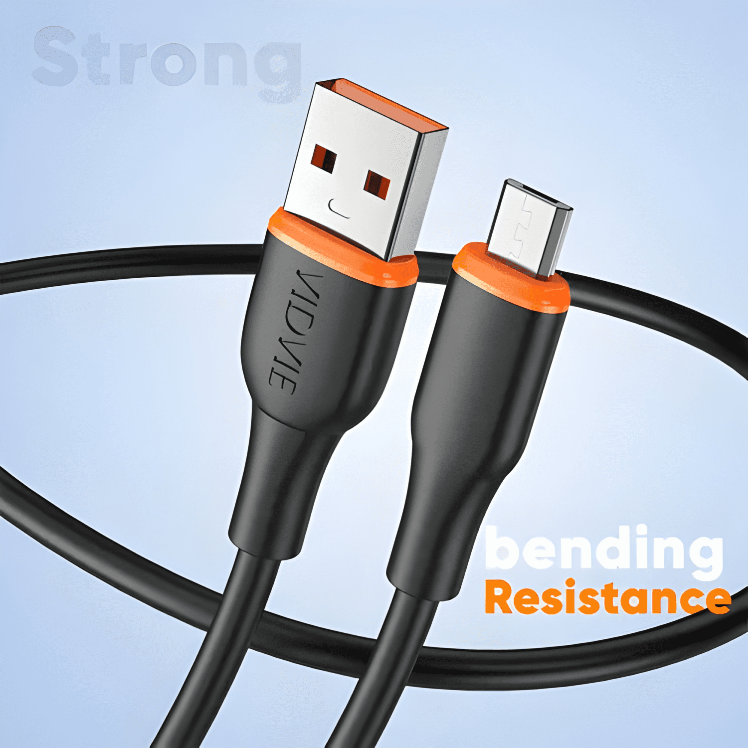 Cable USB micro-usb vidvie cb411 1m carga 15w motorola #2-2