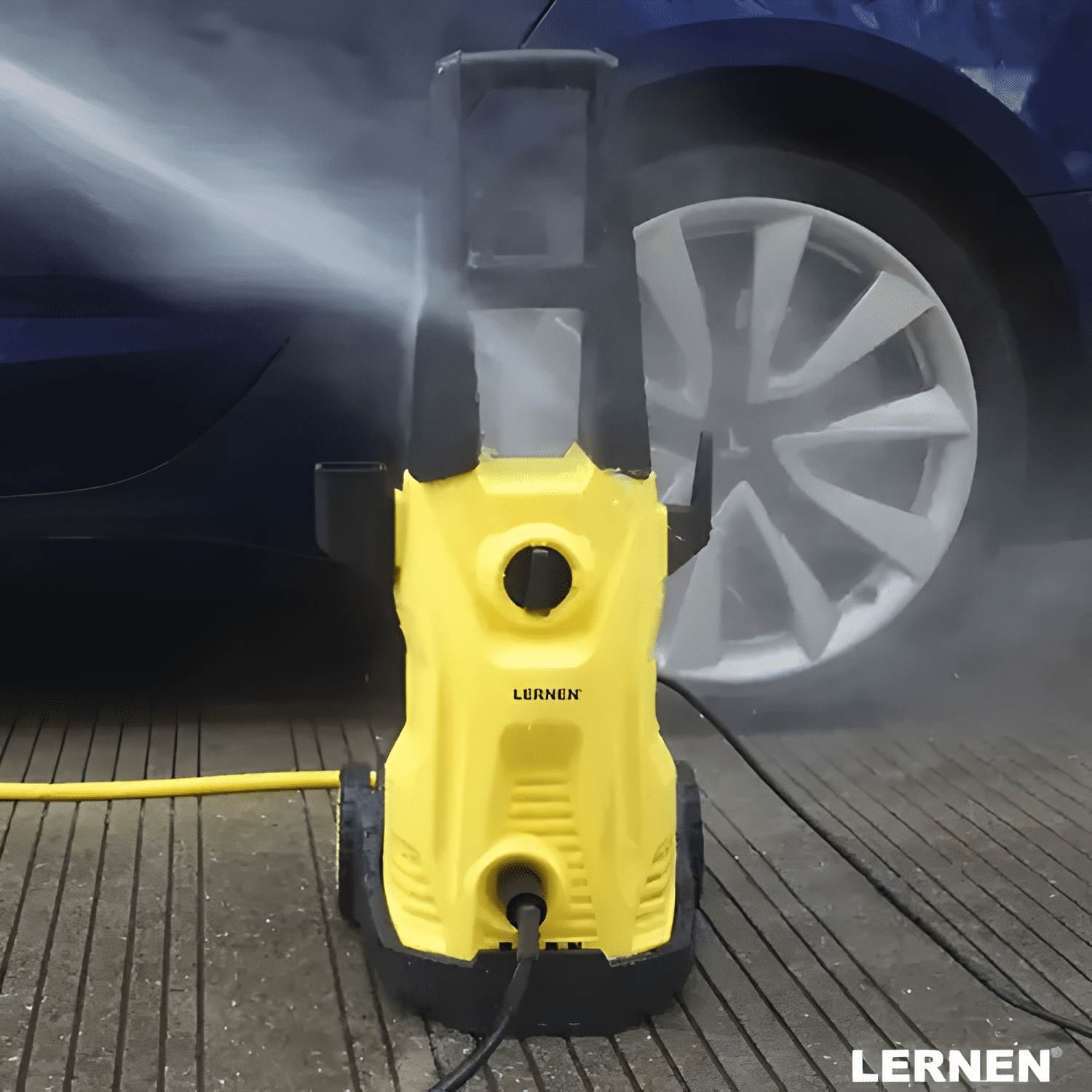 Hidrolavadora Lernen HLP-1600 1600w Con Jabonera Amarillo-4