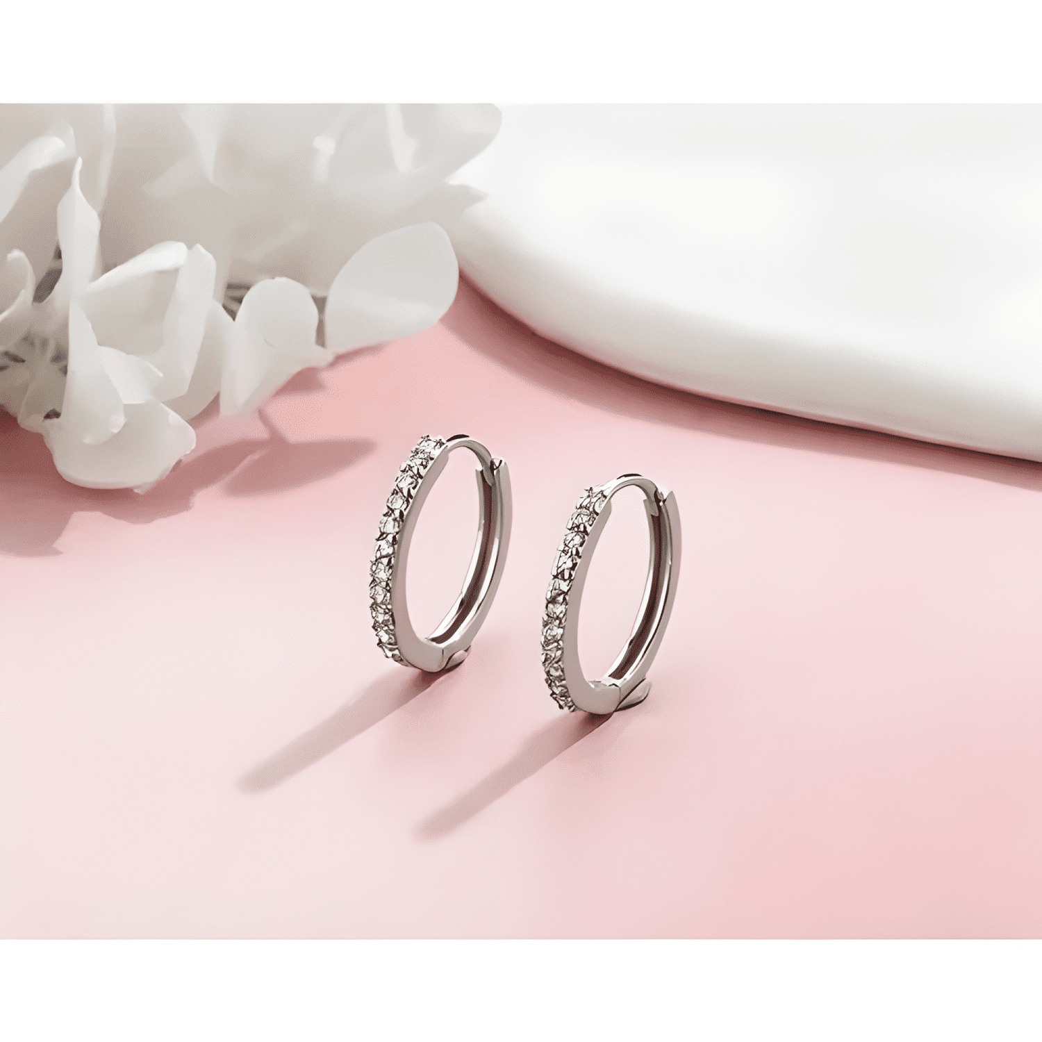 Aros Para Oreja 14mm Cobre 18k Oro Cubic Zirconia-1