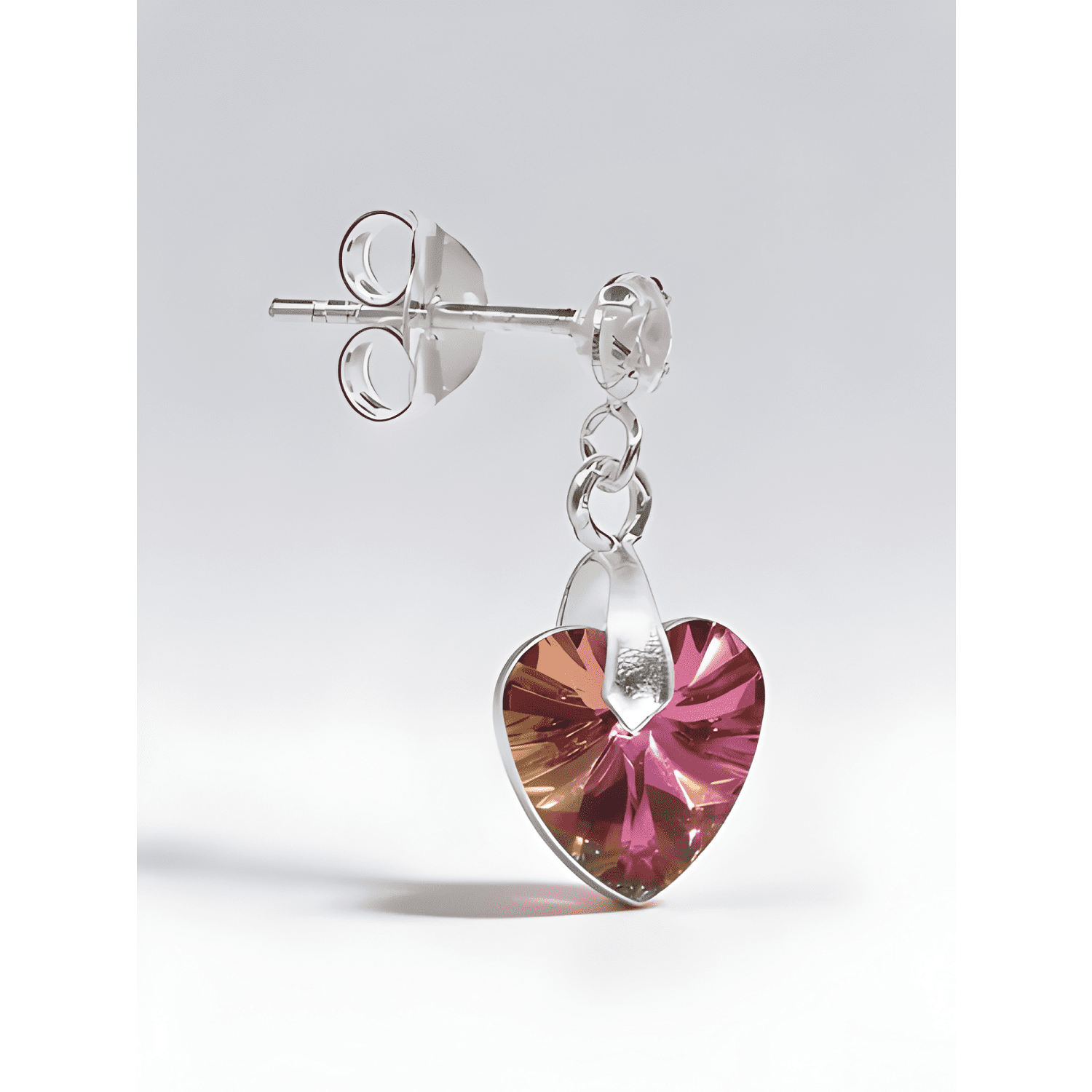 Aros Plata 925 Cristal Swarovski Mujer Caja Regalo #2-2