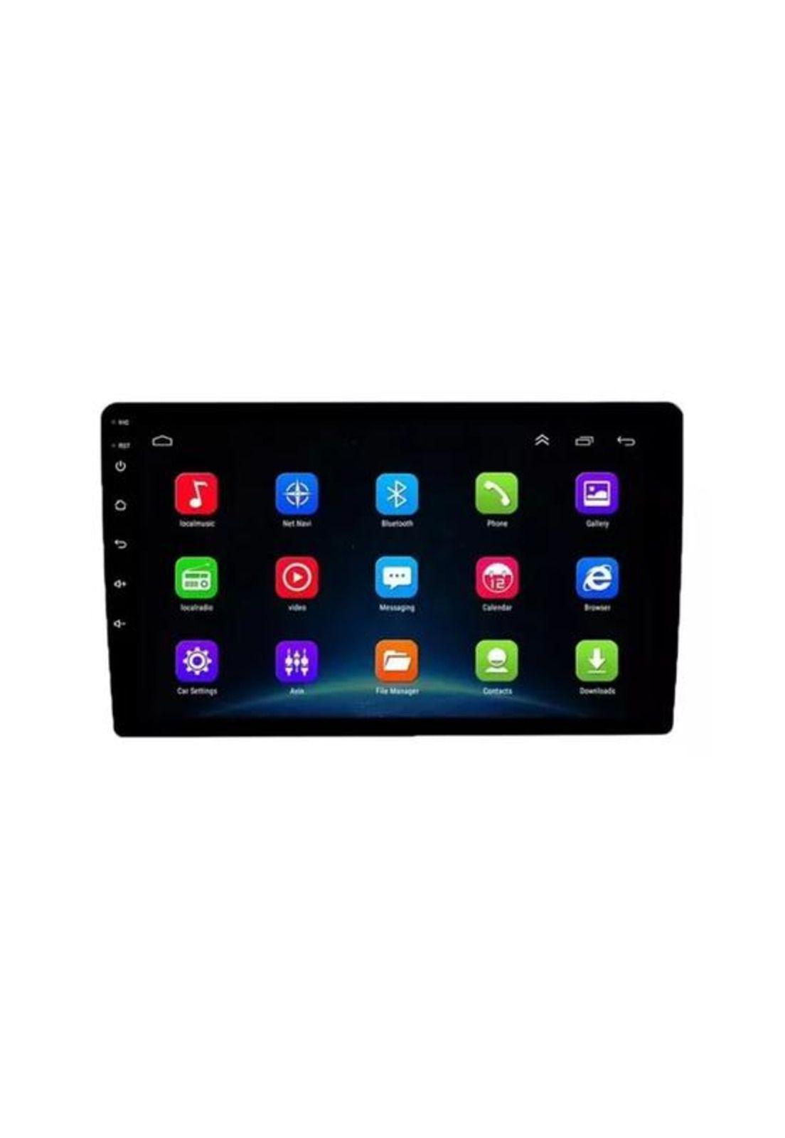 Radio doble Din 9" con pantalla Android, color negro-3