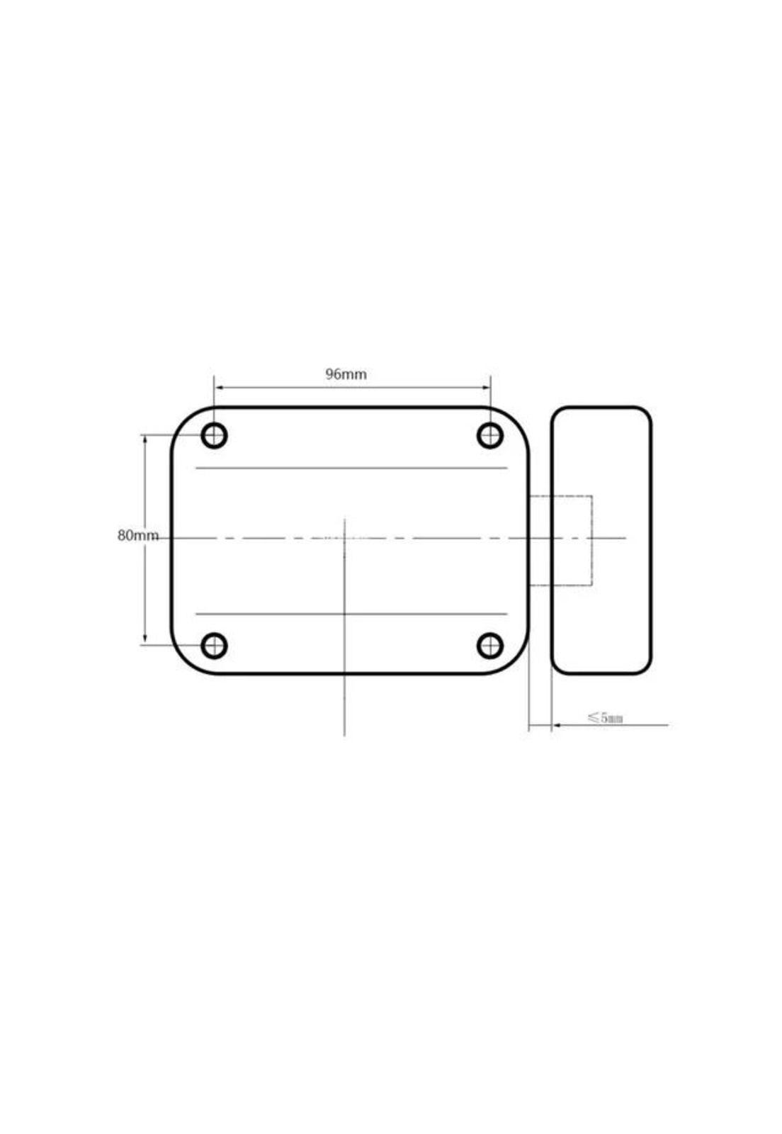 Cerradura Inteligente Inalámbrica de Control Remoto 3 Llaves Negra-3