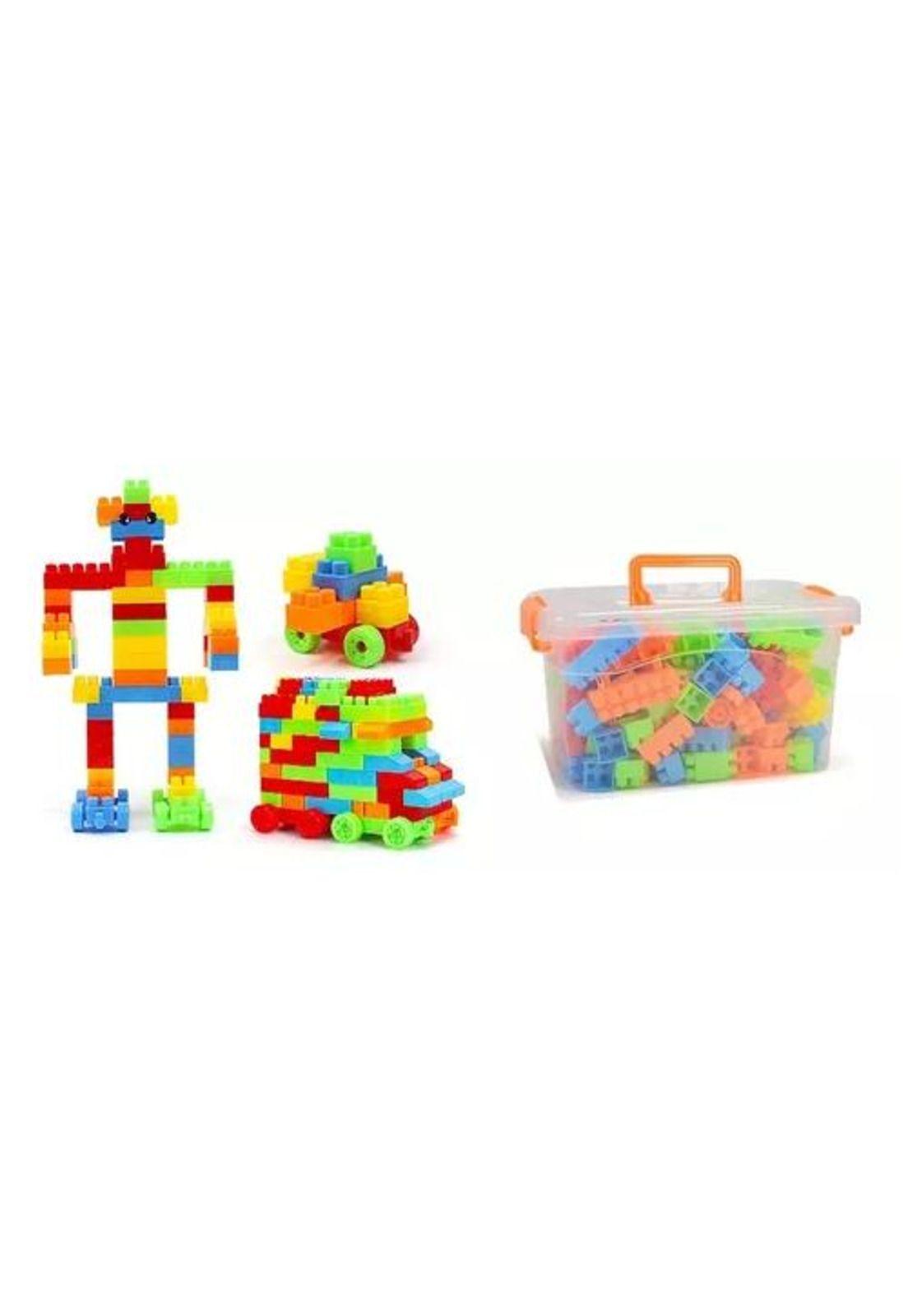Pack de 150 pcs juguetes de bloques de construcción para niños multicolor-0
