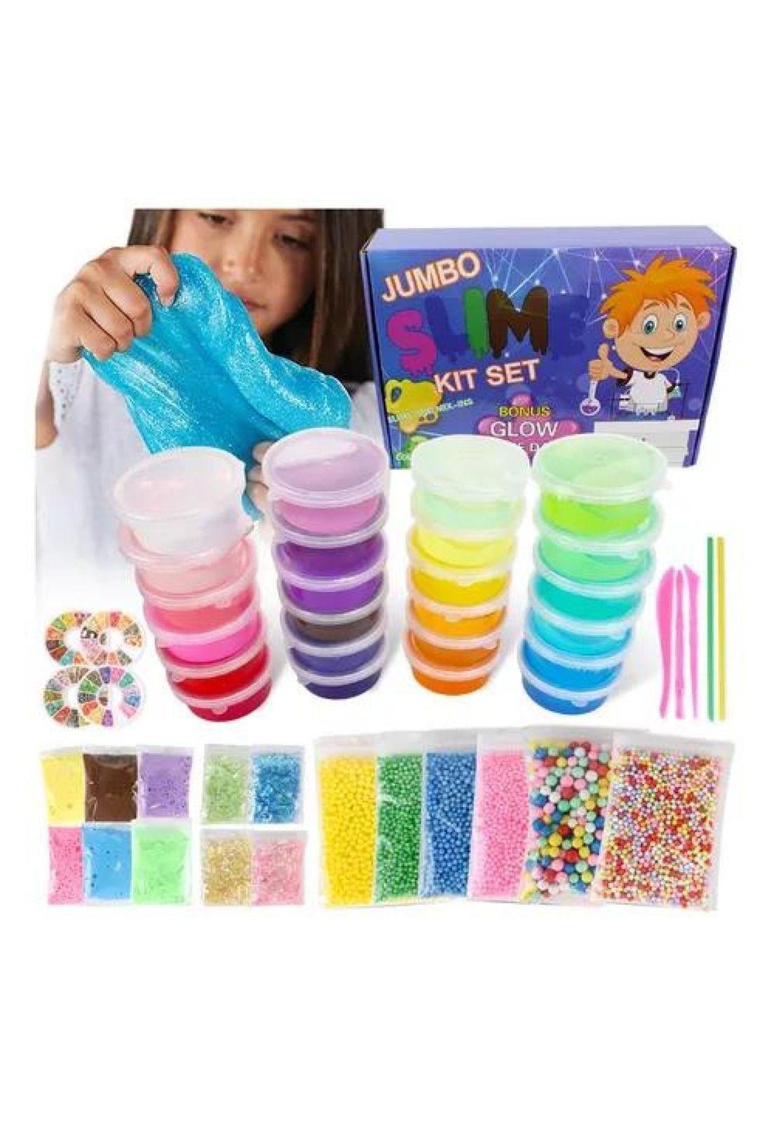 Set de bricolaje para hacer slime 120 piezas, 24 colores-2