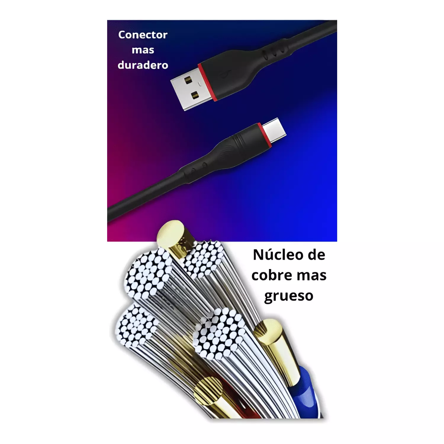 Cable USB tipo c 6a 1m carga rápida y transferencia de datos-3