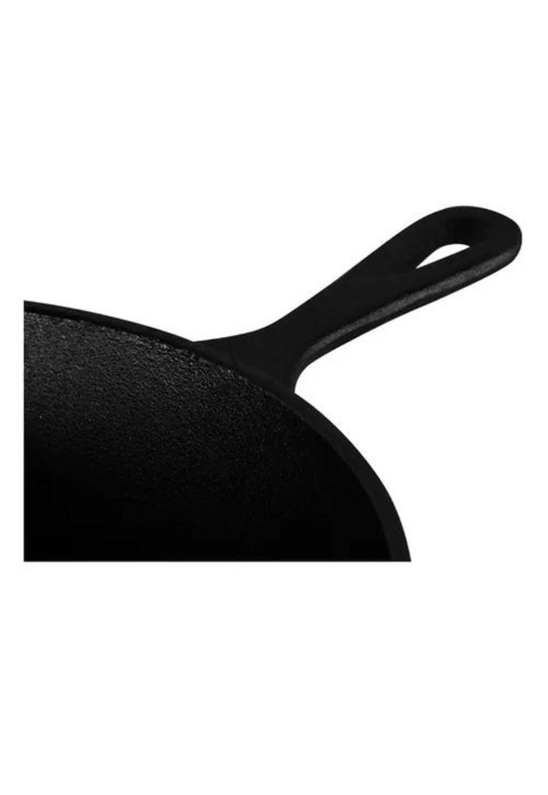 Dutch Oven Ø26 cm - Incluye 2 Sartenes de Hierro Fundido y 2 Grip, Color Negro-5