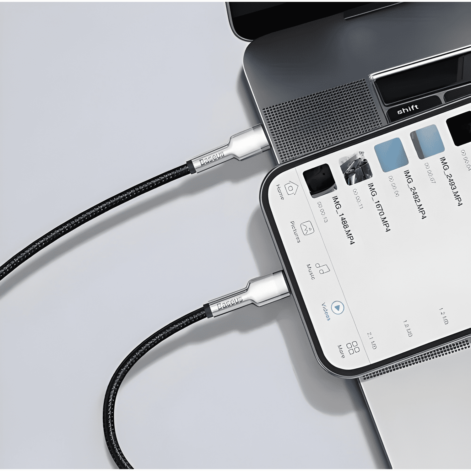 Cable iphone 2 metros USB c tipo c lightning carga rápida-4