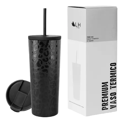 Vaso térmico mug LH 700 lt, acero inoxidable, frío y calor, color negro-0
