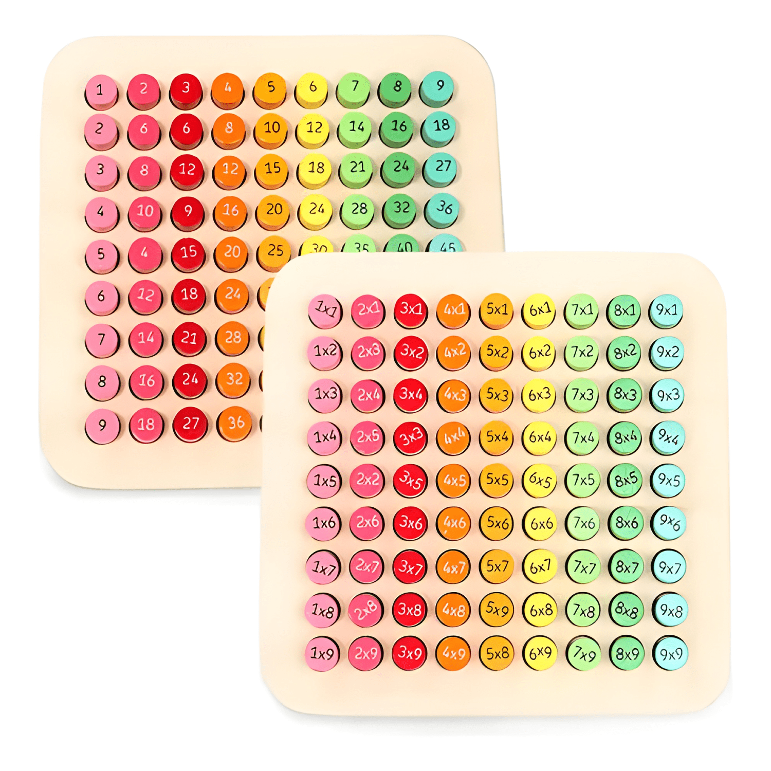 Tabla de multiplicar de madera montessori para niños-0