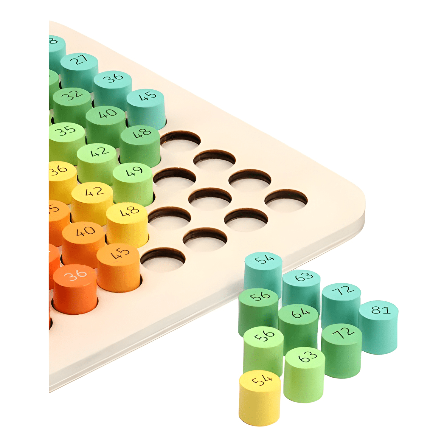 Tabla de multiplicar de madera montessori para niños-2