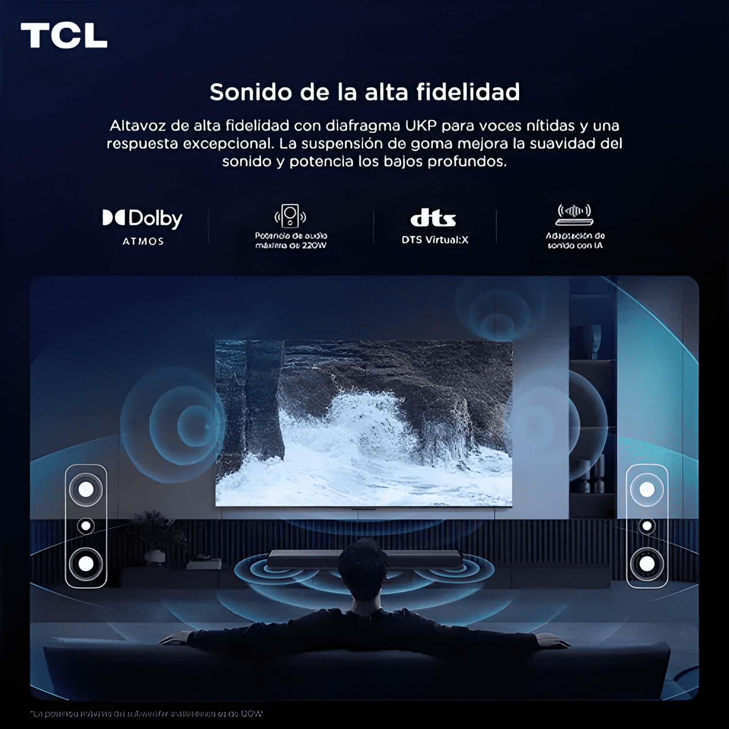 Barra de sonido 2 1 ch 220w + subwoofer-4