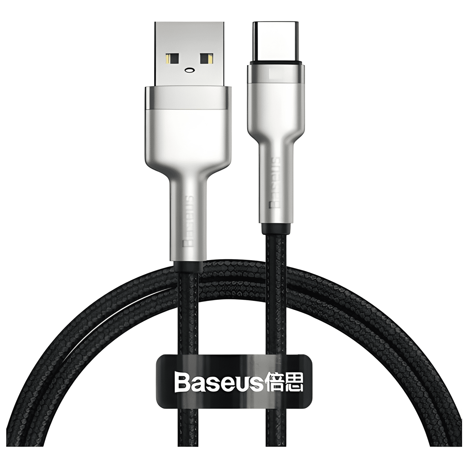 Cable USB p/tipo-c turbo metal de 66 w y 6 Negro-0