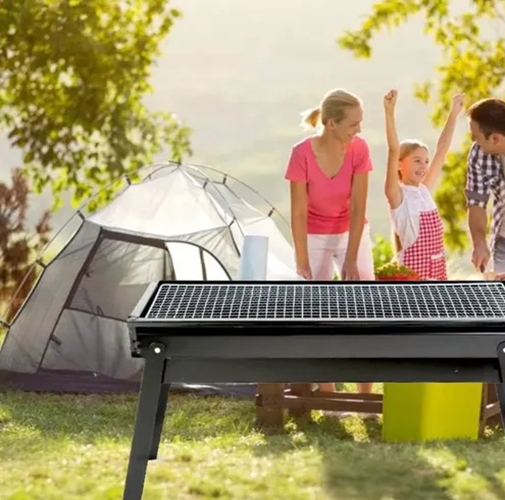 Mini Parrillera Plegable De Carbón Portátil Bbq Barbacoa-4