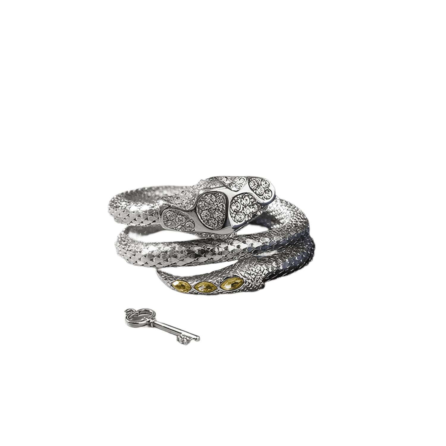 Pulsera serpiente con brillos.- demialma.-0