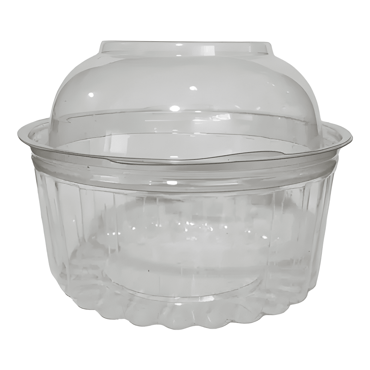 Pote contenedor bisagra ensaladero tapa domo 50u-0