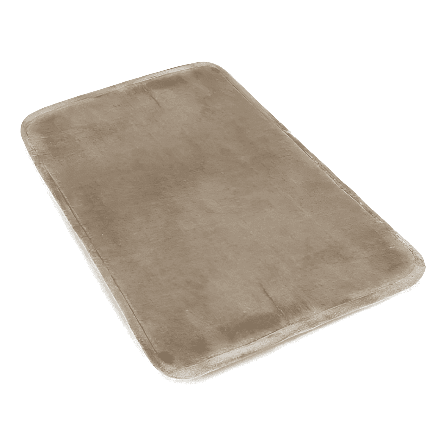Alfombra De Baño Flannel 50x80cm Absorbente Beige #1-1