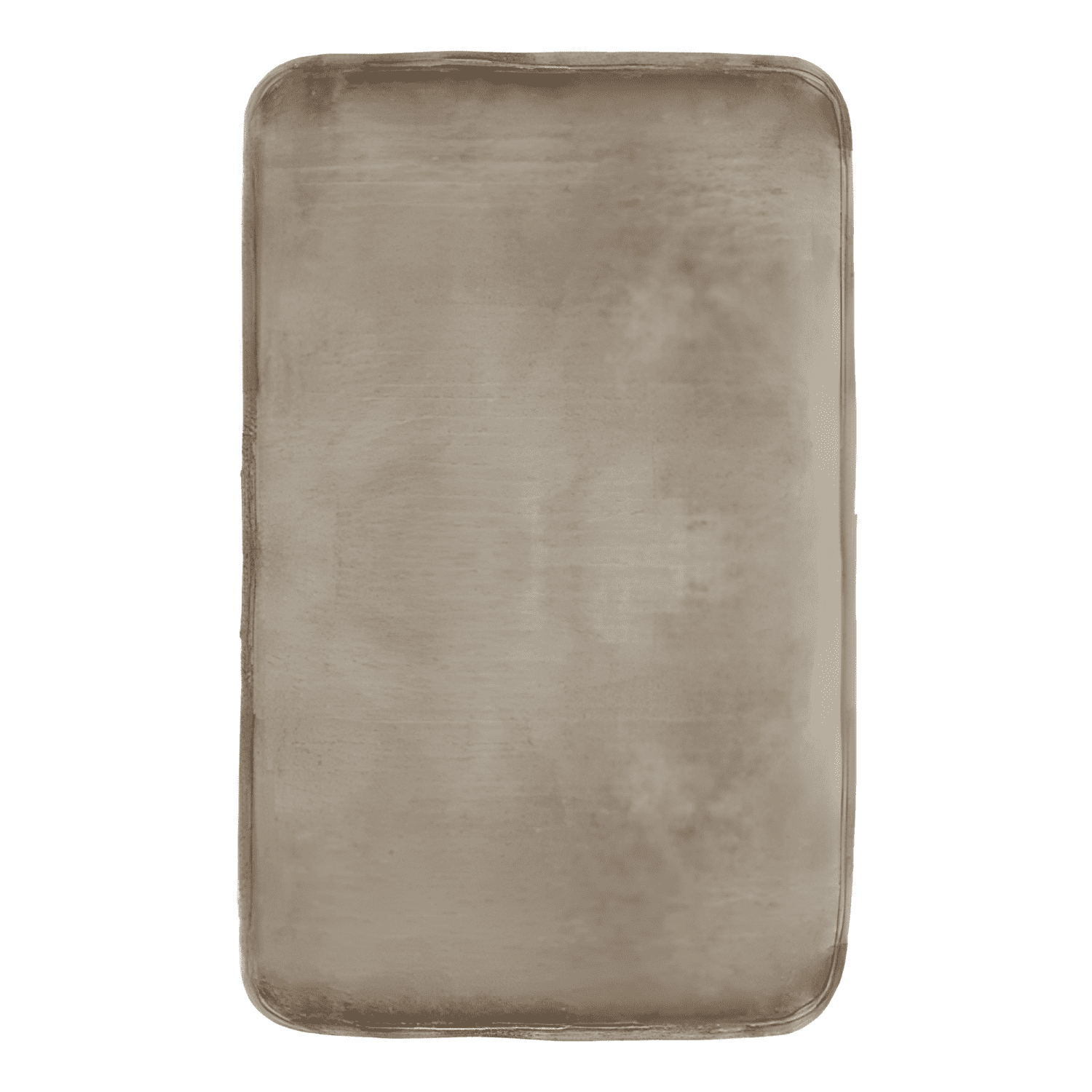 Alfombra De Baño Flannel 50x80cm Absorbente Beige #1-2